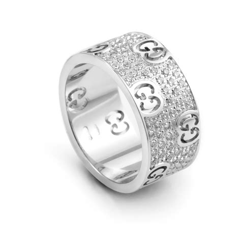 gucci icon 18k ring|Gucci icon ring white gold.